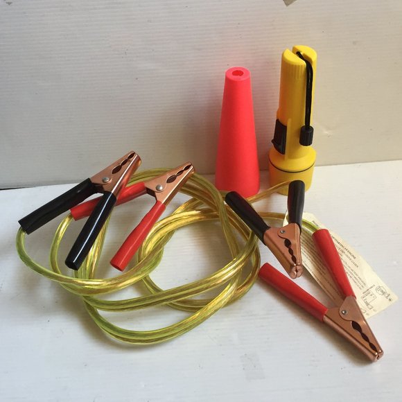 Jumper Cable Battery Car 8ft Emergency Power Starter Booster + Bonuses + - Picture 1 of 3